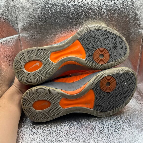 Size 10.5 Nike Zoom Hyperdunk 2011 Low Orange Gray Running Sneaker 487637-800 - Picture 12 of 12